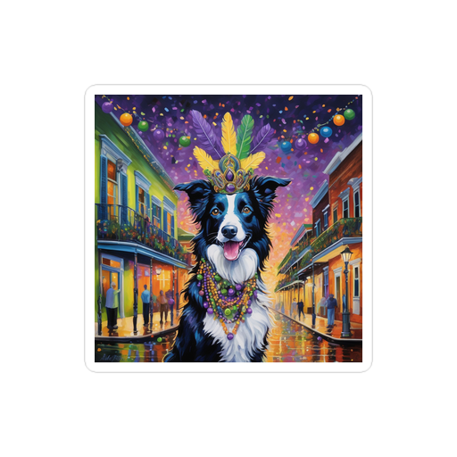 PugMug Custom Border Collie Sticker