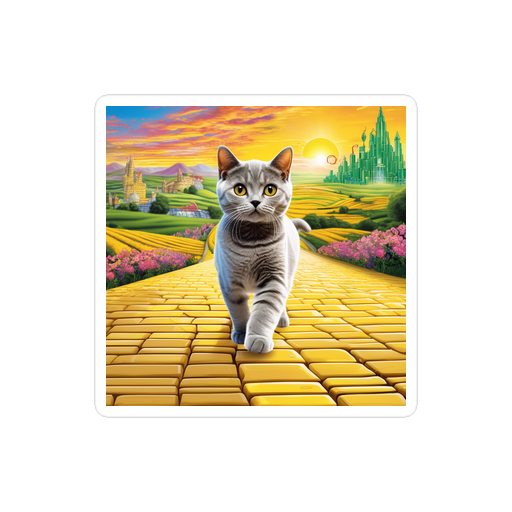 PugMug Custom Tabby British Shorthair Cat Sticker