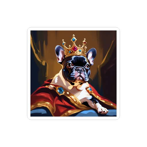 PugMug Custom Tan French Bulldog Sticker