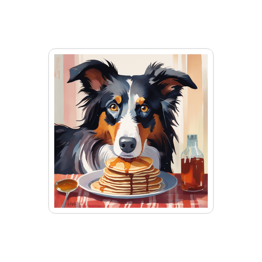 PugMug Custom Border Collie Sticker