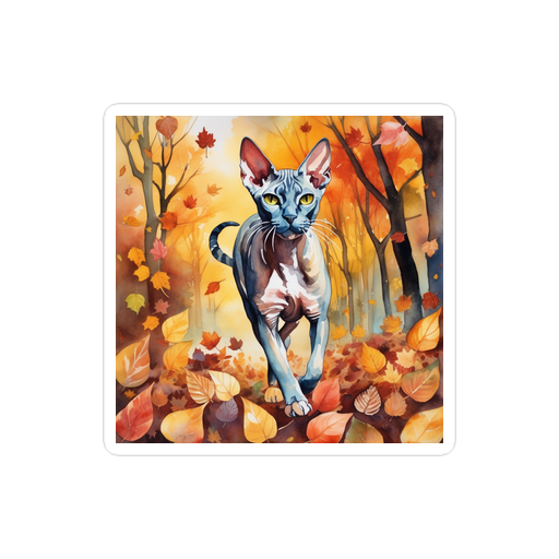 PugMug Custom Tabby Sphynx Cat Sticker