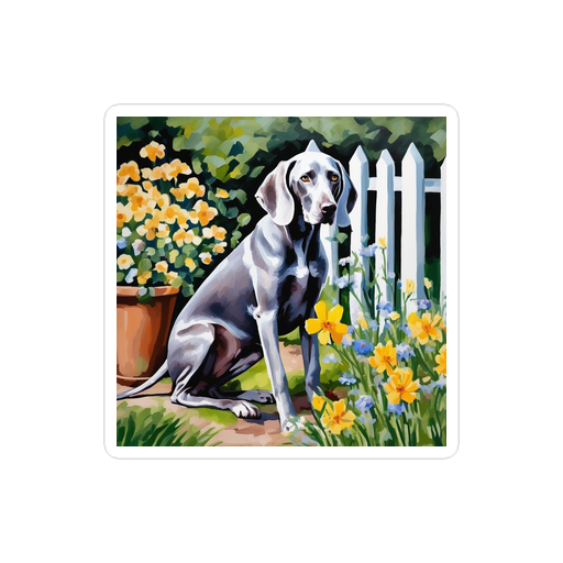 PugMug Custom Weimaraner Sticker