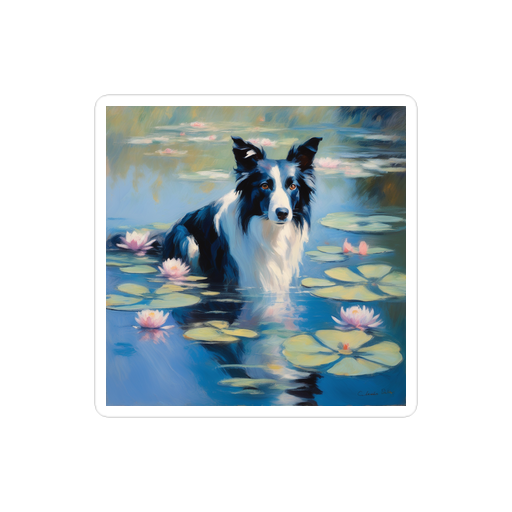 PugMug Custom Border Collie Sticker