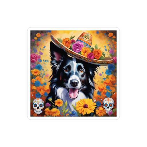 PugMug Custom Border Collie Sticker