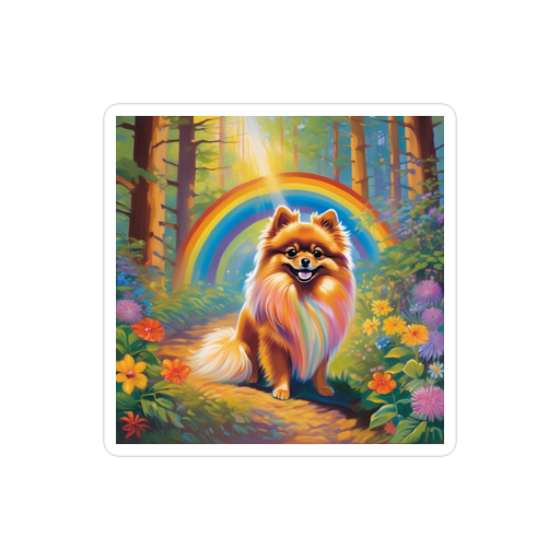 PugMug Custom Tan Pomeranian Sticker