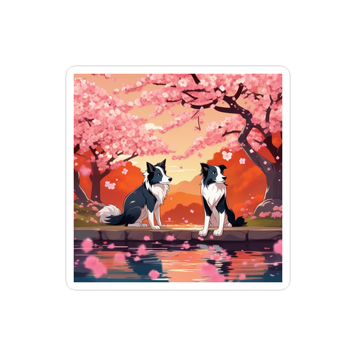 PugMug Custom Border Collie Sticker