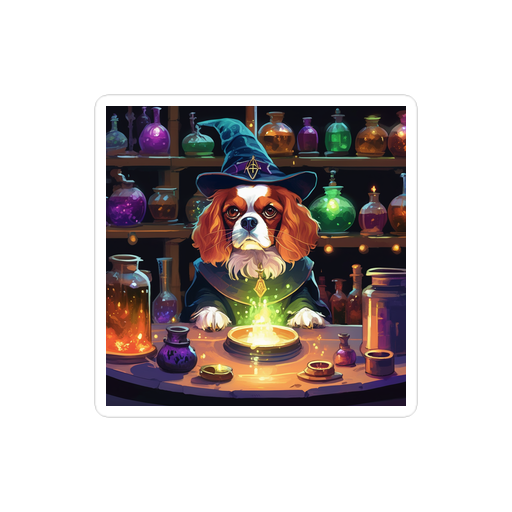 PugMug Custom Cavalier King Charles Spaniel Sticker
