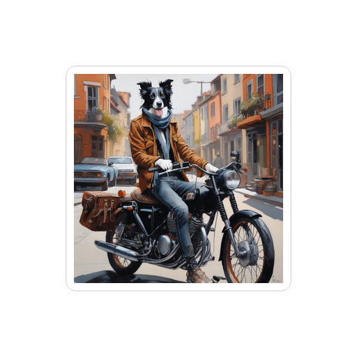 PugMug Custom Border Collie Sticker