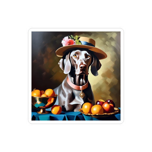 PugMug Custom Weimaraner Sticker