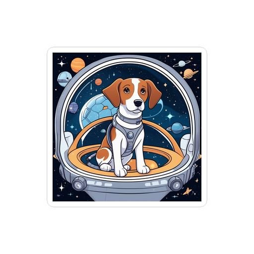 PugMug Custom Brittany Dog Sticker