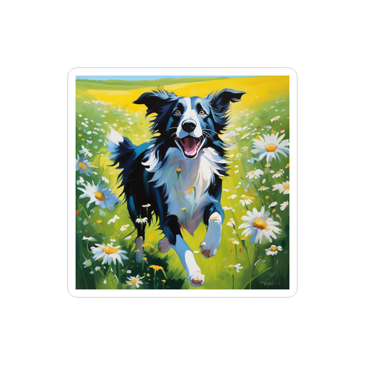 PugMug Custom Border Collie Sticker