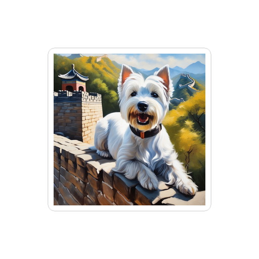 PugMug Custom West Highland White Terrier Sticker