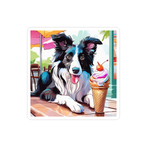 PugMug Custom Border Collie Sticker