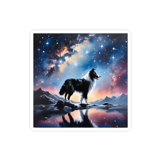 PugMug Custom Border Collie Sticker