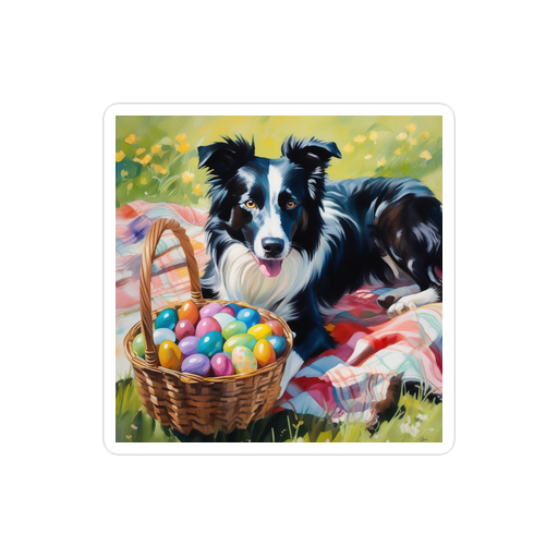 PugMug Custom Border Collie Sticker