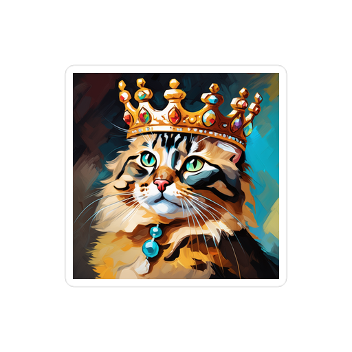 PugMug Custom Tabby Exotic Cat Sticker