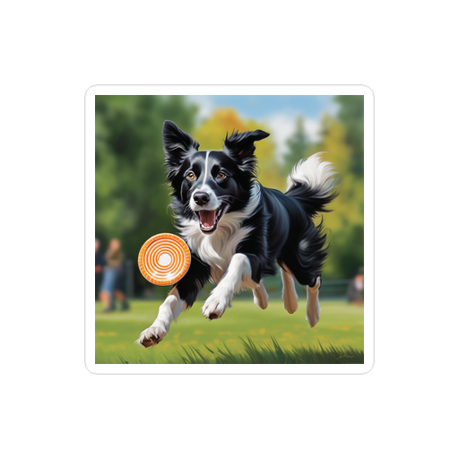 PugMug Custom Border Collie Sticker