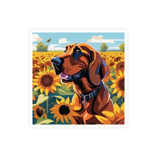PugMug Custom Bloodhound Sticker