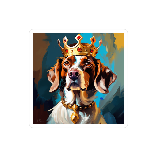 PugMug Custom Pointer Dog Sticker