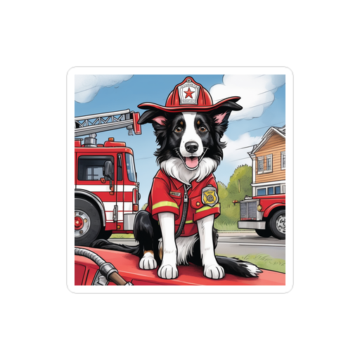 PugMug Custom Border Collie Sticker