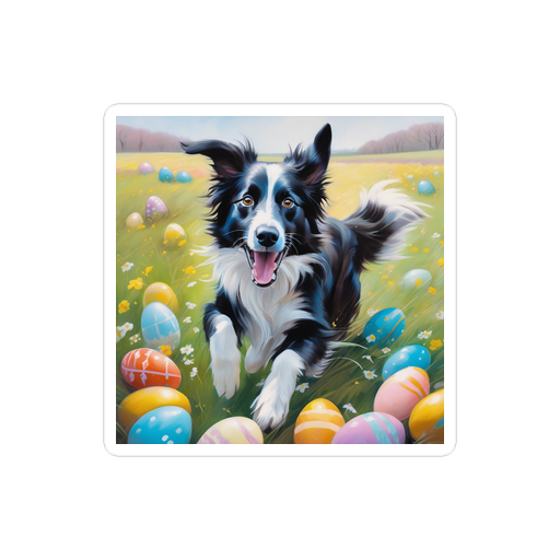 PugMug Custom Border Collie Sticker