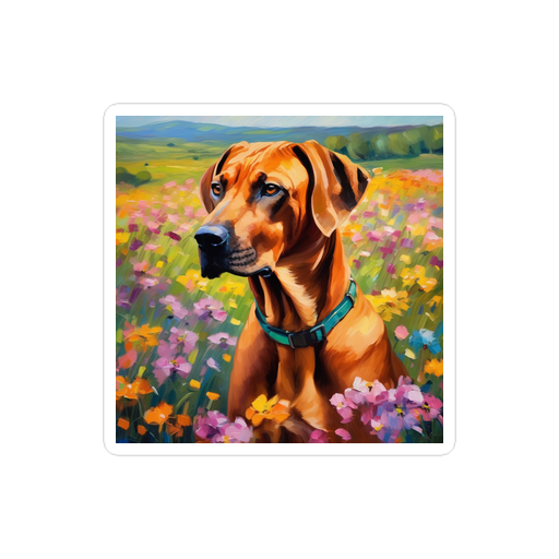 PugMug Custom Rhodesian Ridgeback Sticker