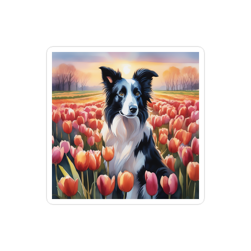 PugMug Custom Border Collie Sticker