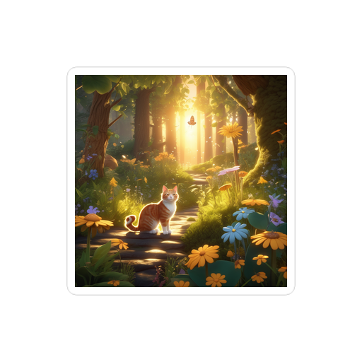 PugMug Custom Tabby Companion Cat Sticker