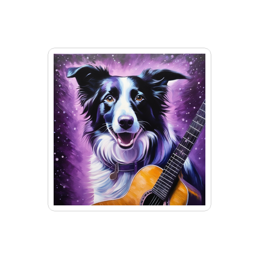 PugMug Custom Border Collie Sticker