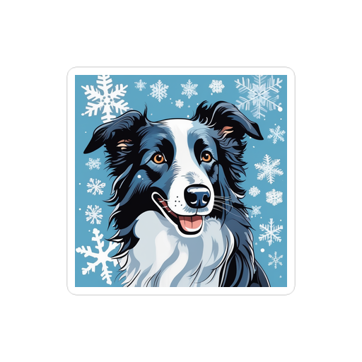 PugMug Custom Border Collie Sticker