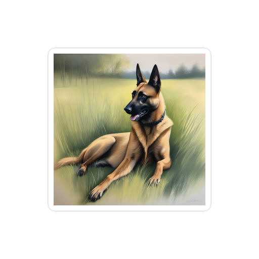 PugMug Custom Belgian Malinois Sticker
