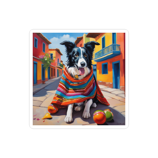 PugMug Custom Border Collie Sticker