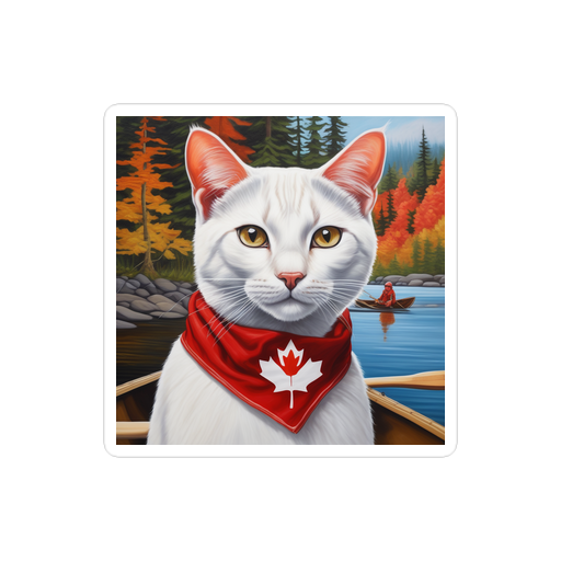 PugMug Custom White Exotic Cat Sticker