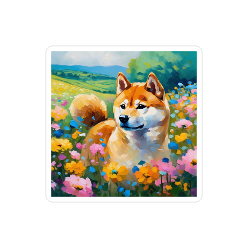 PugMug Custom Shiba Inu Sticker