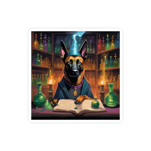 PugMug Custom Belgian Malinois Sticker