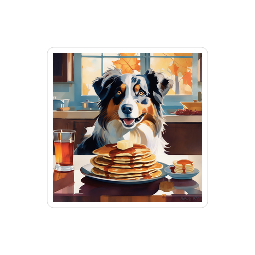 PugMug Custom Australian Shepherd Dog Sticker