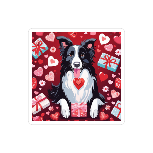 PugMug Custom Border Collie Sticker