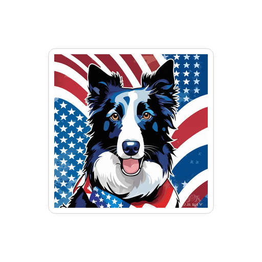 PugMug Custom Border Collie Sticker
