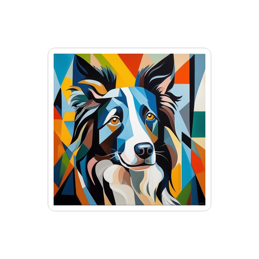 PugMug Custom Border Collie Sticker