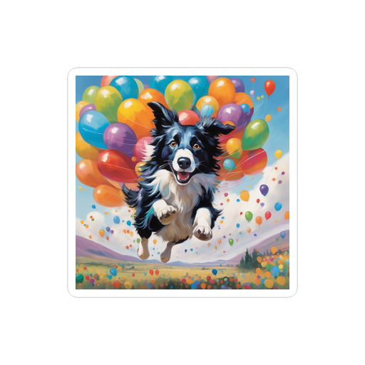 PugMug Custom Border Collie Sticker