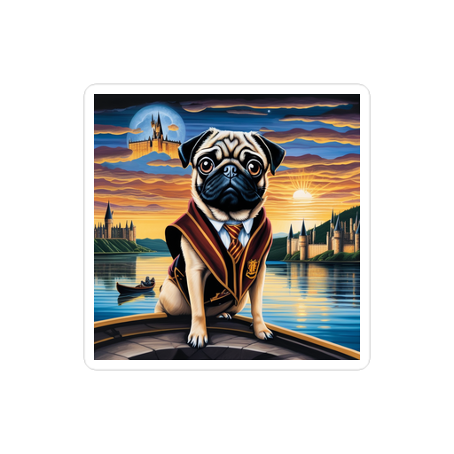 PugMug Custom Pug Sticker