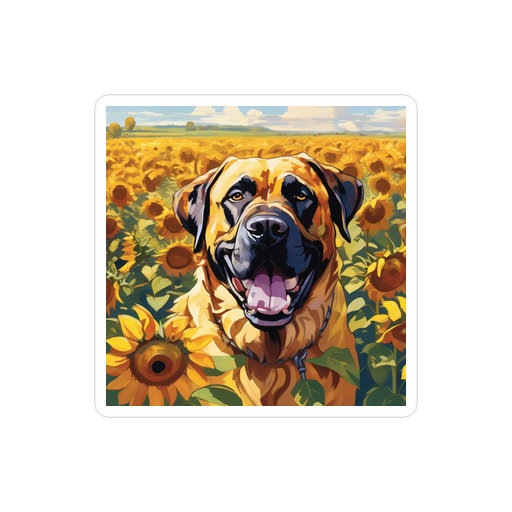 PugMug Custom Mastiff Sticker