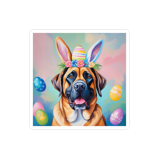 PugMug Custom Mastiff Sticker