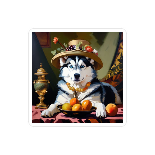 PugMug Custom Siberian Husky Sticker