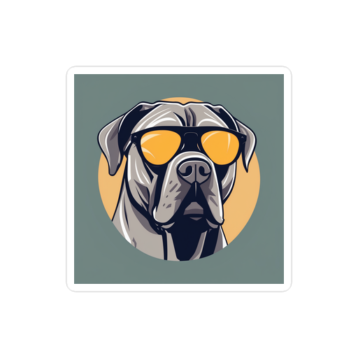 PugMug Custom Cane Corso Sticker