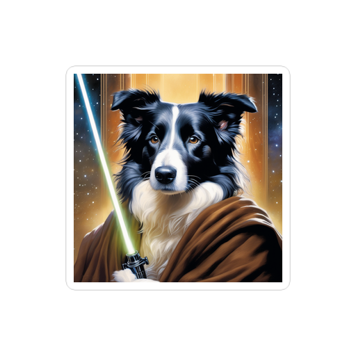 PugMug Custom Border Collie Sticker