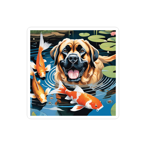 PugMug Custom Mastiff Sticker