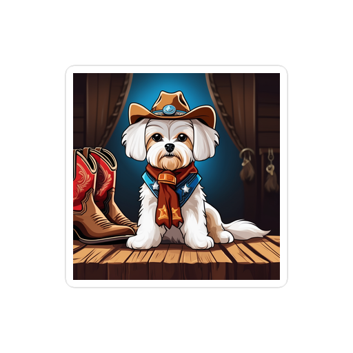 PugMug Custom Maltese Dog Sticker