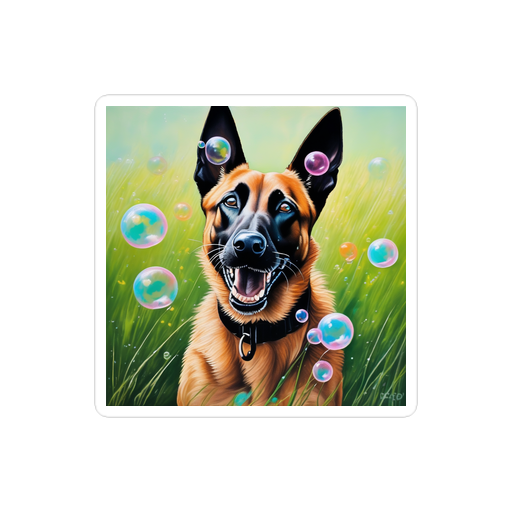 PugMug Custom Belgian Malinois Sticker