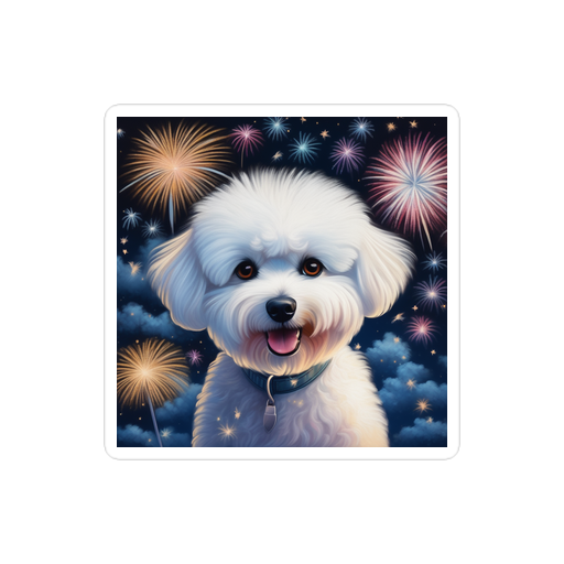 PugMug Custom Bichons Frise Sticker